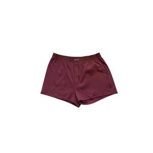 SKIMS Cotton Rib Loose Boxers Size L NWT Redwood